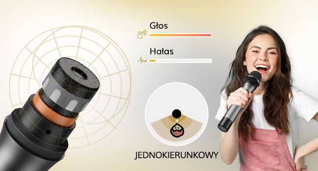 Karaoke Mikrofony TONOR bezprzewodowe na imprezę dla DJ do kościoła