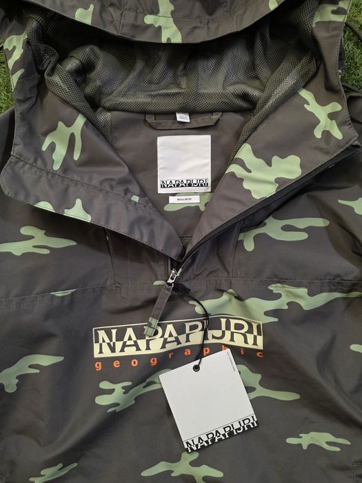 Kurtka męska NAPAPIJRI GREEN wiatroszczelna L