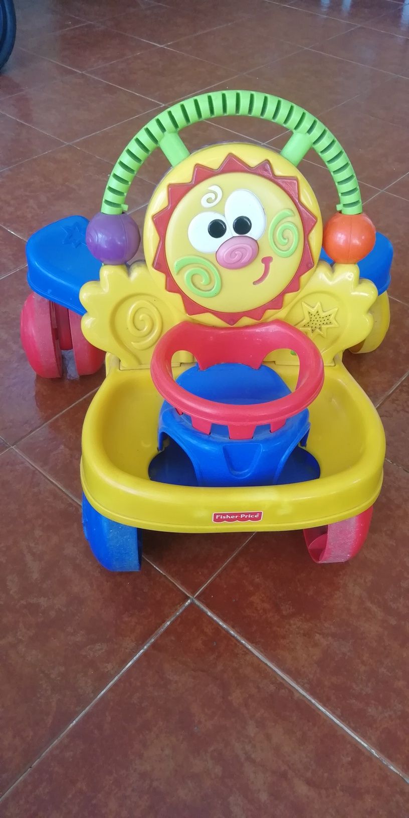 Andador e carrinho da Fisher price