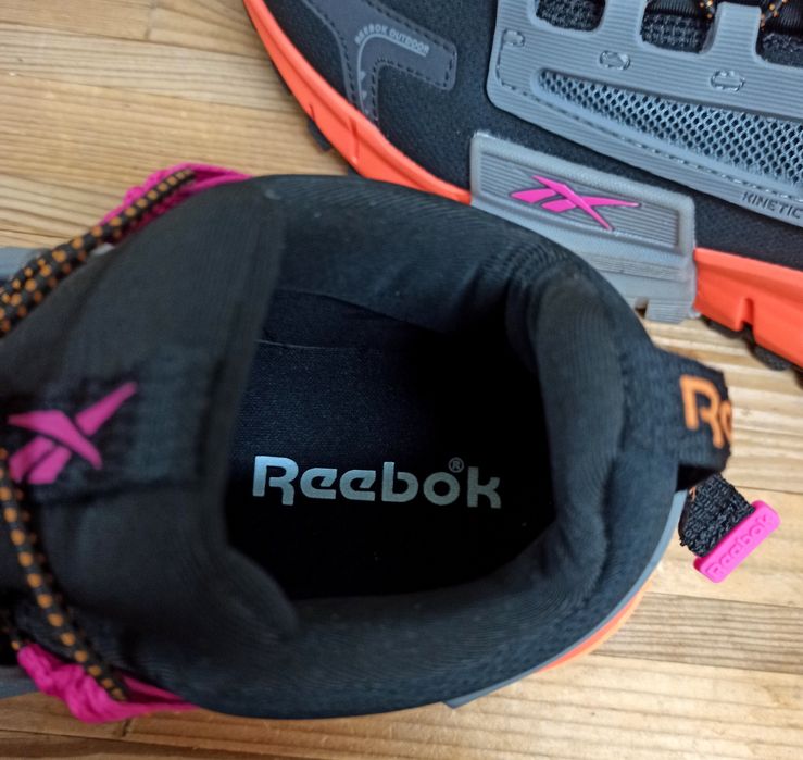 Reebok Zig Kinetica Edge кроссовки мужские черные с оранжевым термо