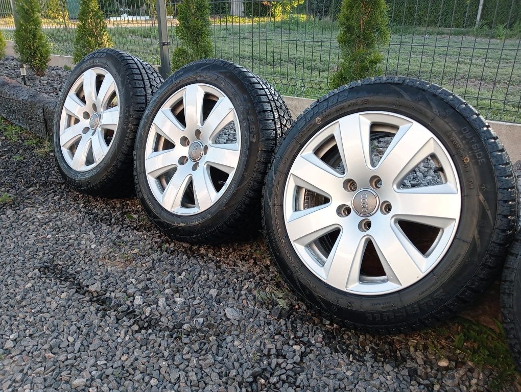 Felgi audi + nowe opony Sunfull 205/55/r16 2024 rok zima