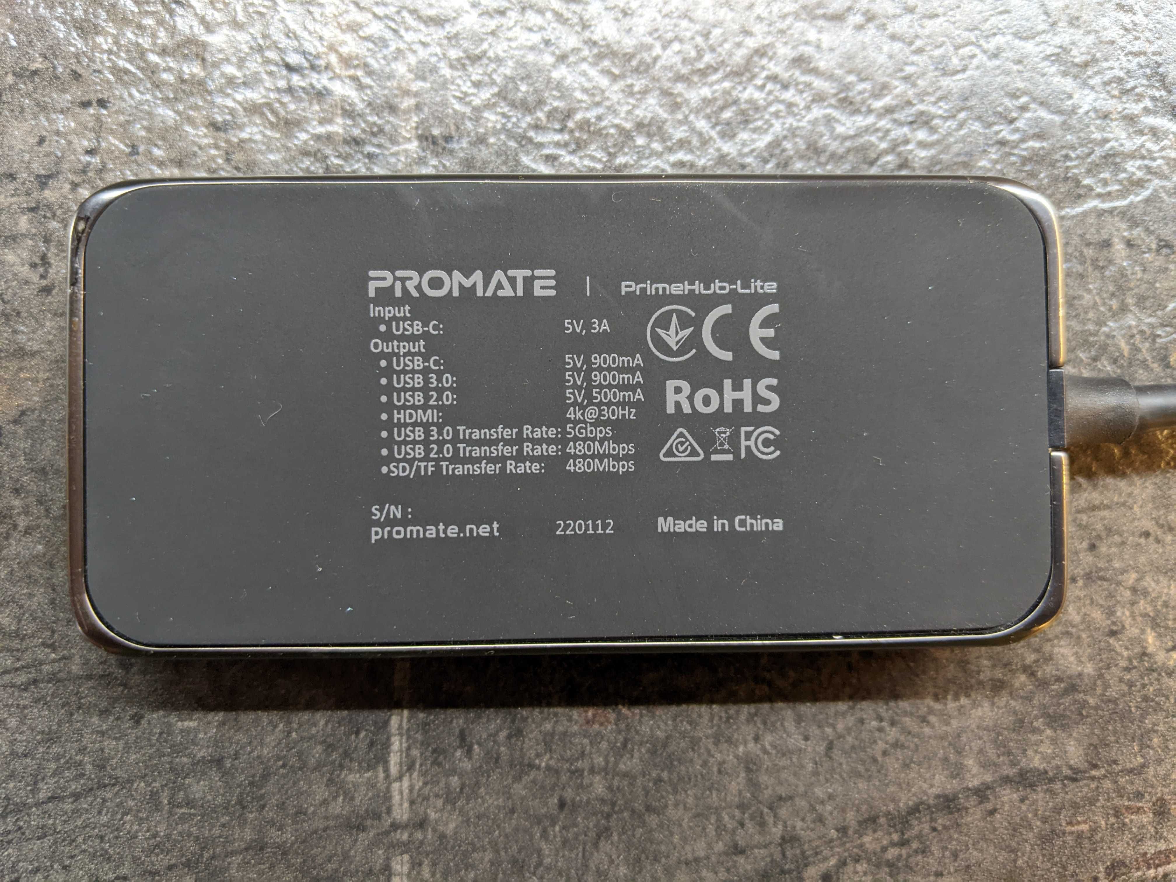 USB-C хаб 7-в-1 Promate PrimeHub-Lite