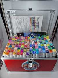 Pisaki, markery kolorowe skrzynka 160 sztuk. (17)