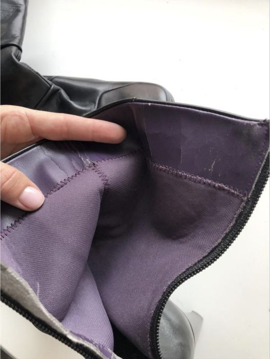 Чоботи шкіряні на підборах