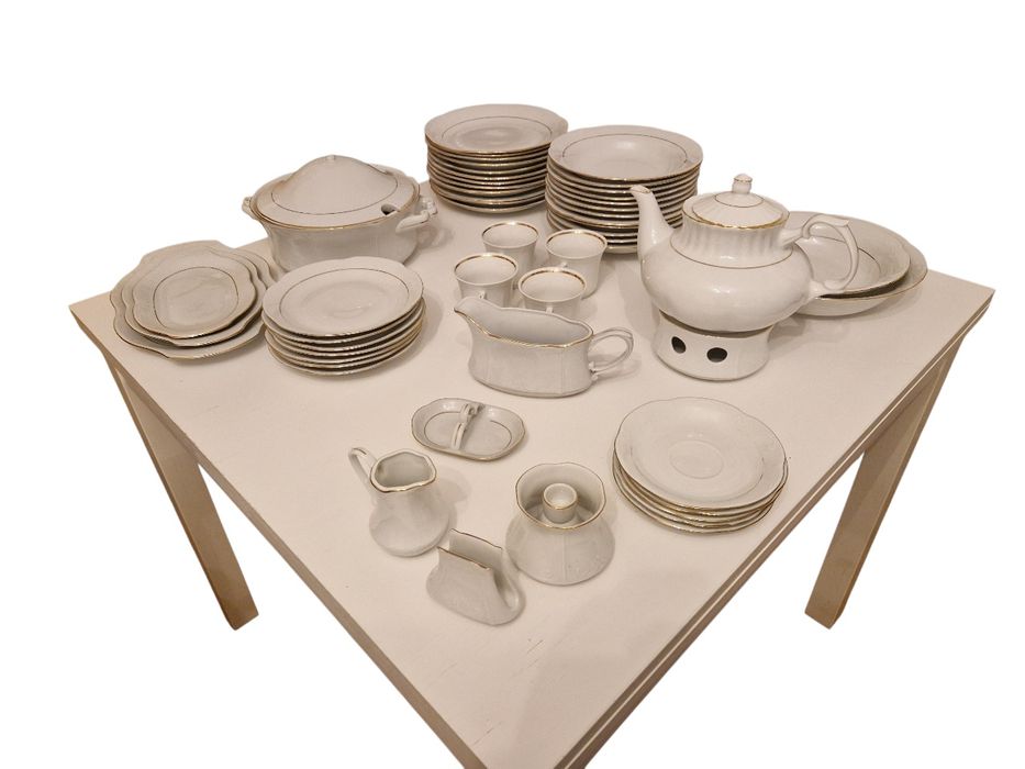 Zestaw obiadowy KAMELIA ZŁOTA LINIA (niekompletny)