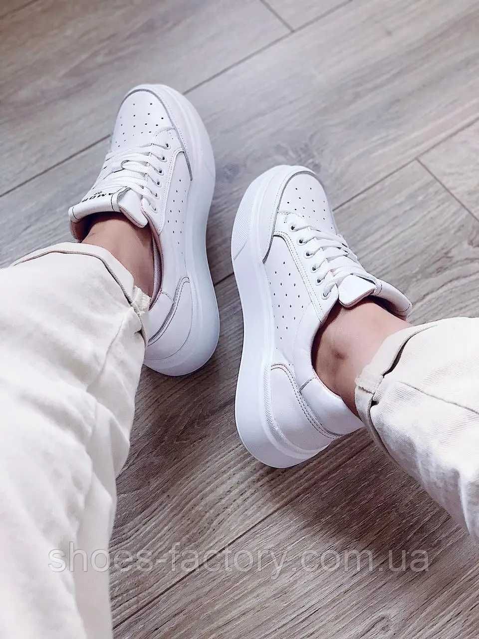 Жіночі шкіряні кеди Ditas, Білий/Рожевий Код 188 White/Pink