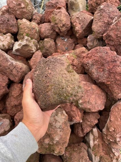 LAWA WULKANICZNA CZARNA CZERWONA Kamień Ogrodowy skała Lava Akwarium