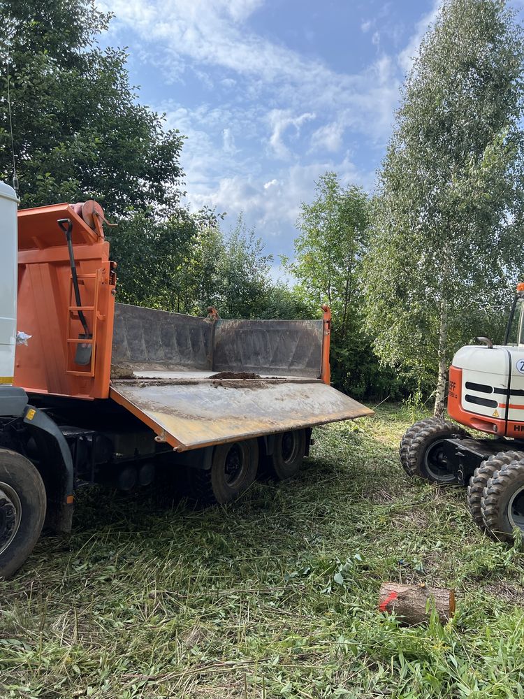 Minikoparka wywrotka koparka transport prace ziemne Otwock Warszawa