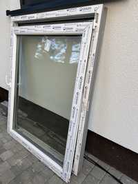 Okno Szer-110 h-135 cm grafit-białe