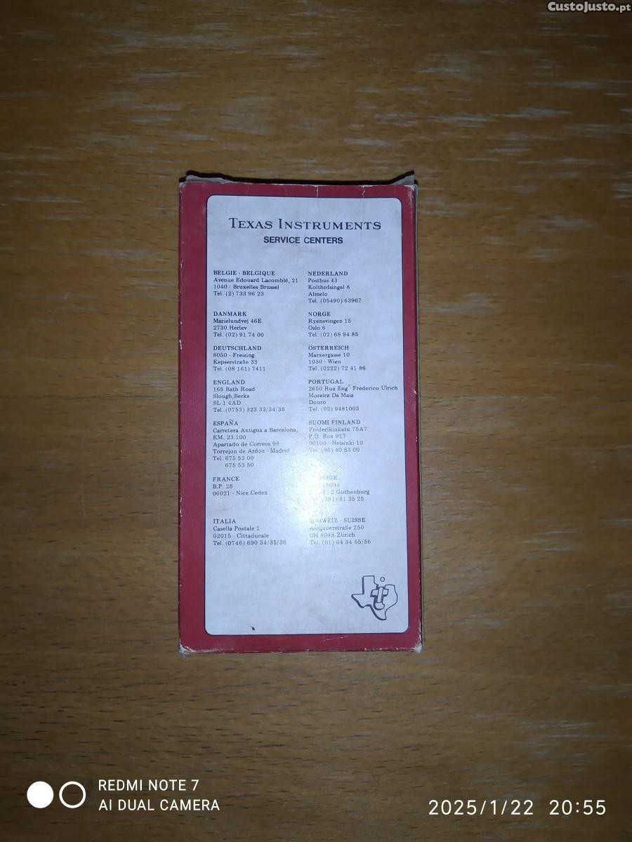 ## Caixa calculadora Texas Instruments ti-1270 (sem calculadora) ##