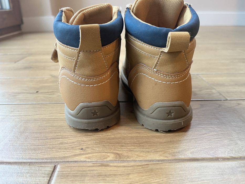 Trzewiki jesienno zimowe 30 musztardowe