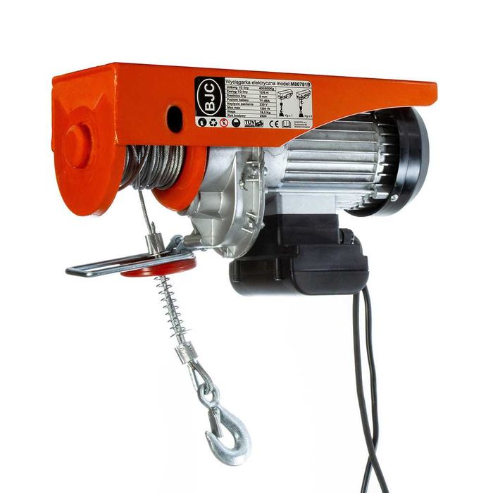 WCIĄGARKA ELEKTRYCZNA LINOWA 800kg 230V Wciągarka Budowlana Suwnica