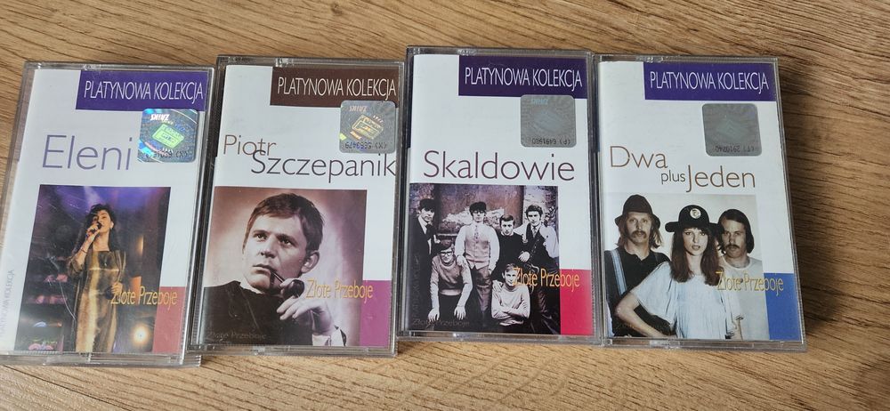 Zestaw kaset magnetofonowych audio skaldowie eleni itp