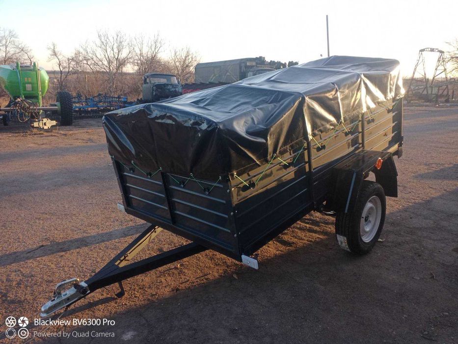 Причіп спеціалізований ПА 23 на ресорах Волга з двома бортами