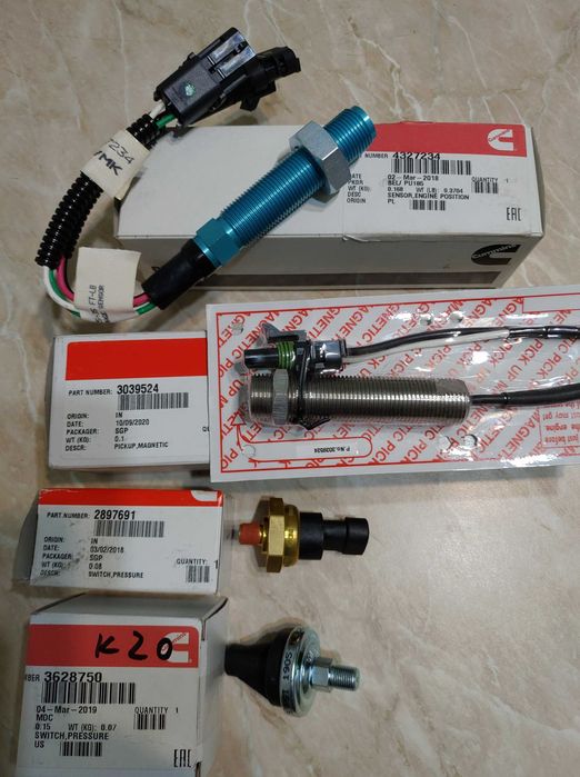 Датчики Cummins 4327234,2897691,3039524,3628750
