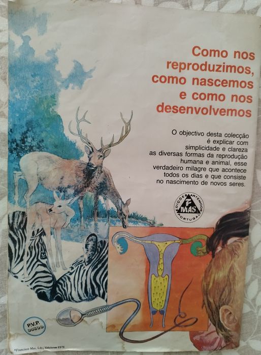 Caderneta de cromos antiga "A origem da vida"