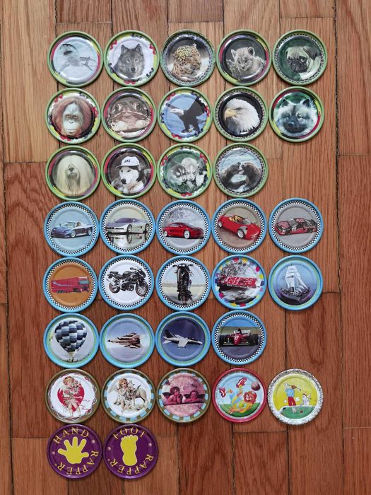 35 Tazos magic box rappers - portes incluídos