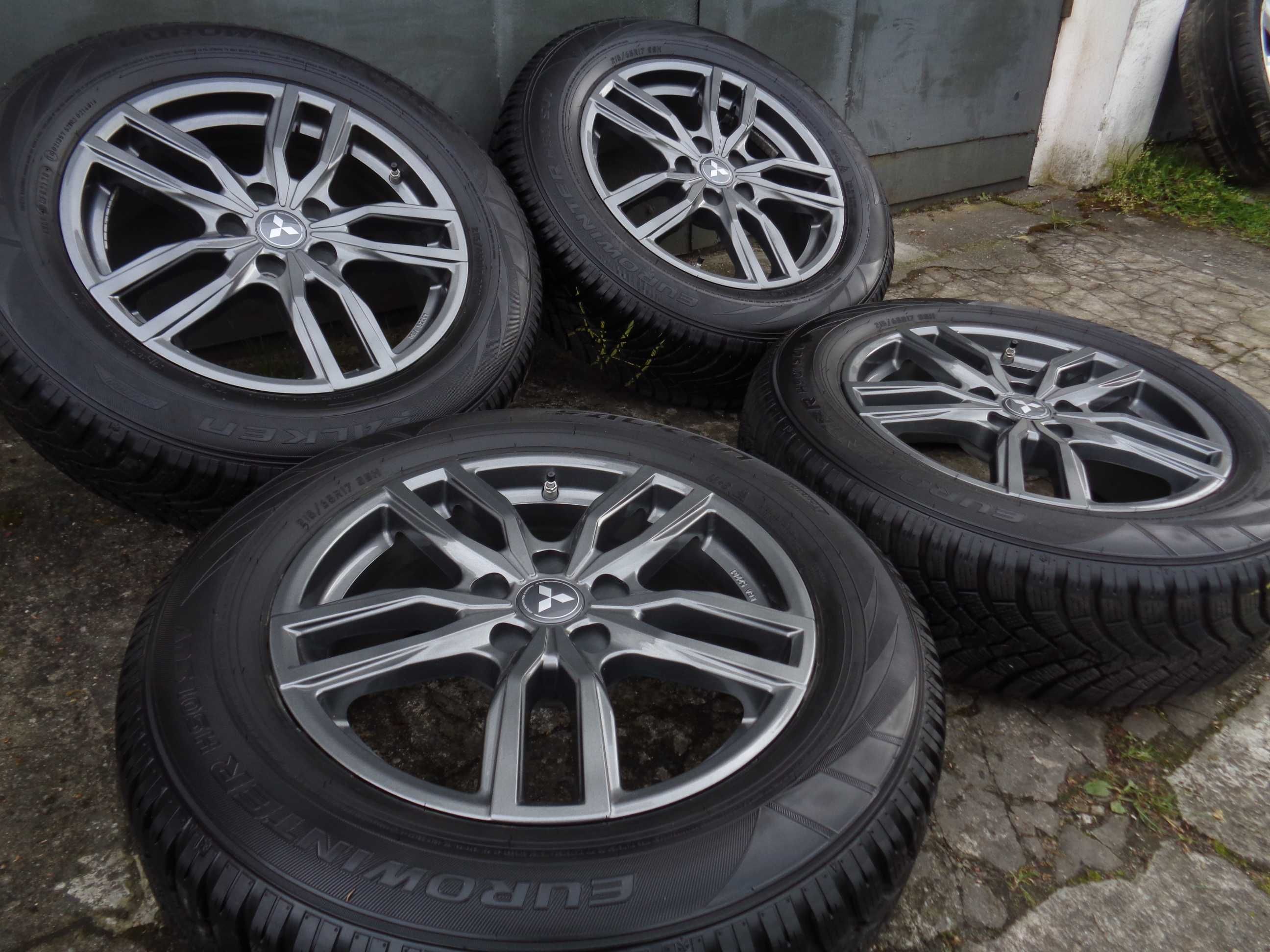 Oryginalne alufelgi Mitsubishi Outlander 17 cali 5x114,3 + opony 8mm