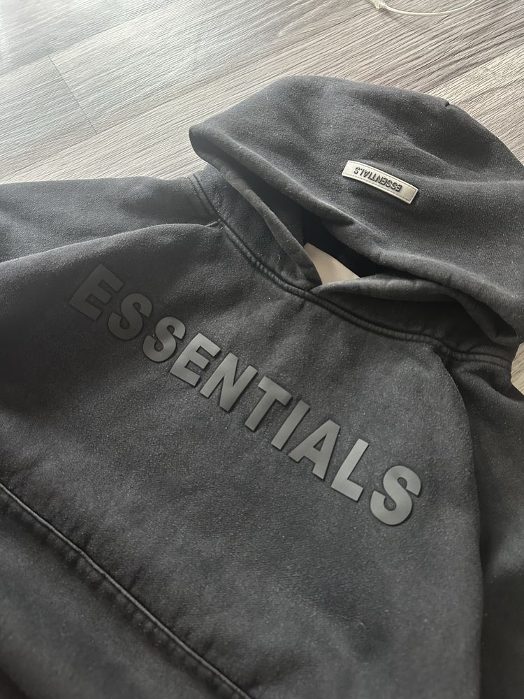 Худи essentials fear of god черного цвета С розмір