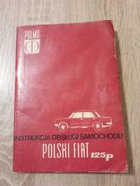 Książka Instrukcja obsługi samochodu Polski Fiat 125p