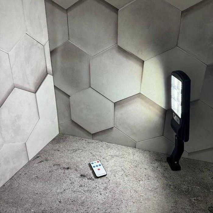 Вуличний ліхтар із сонячною панеллю Solar Street Light BL BK 120-6COB