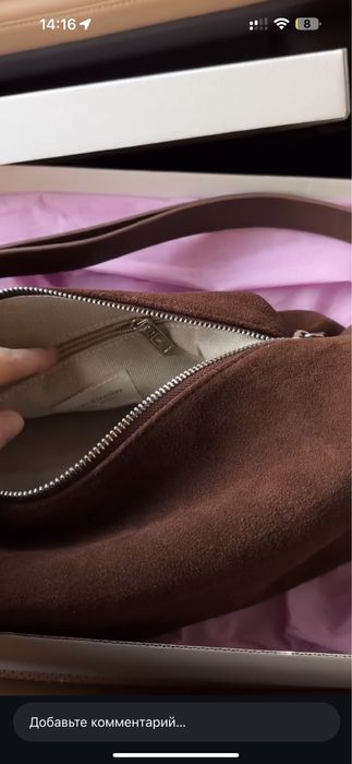 Сумка натуральный замш 100% кожа