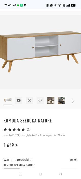 Szafka RTV VOX Nature