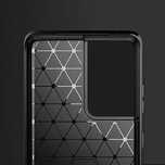 Carbon Case elastyczne etui pokrowiec Samsung Galaxy S21 Ultra 5G nieb