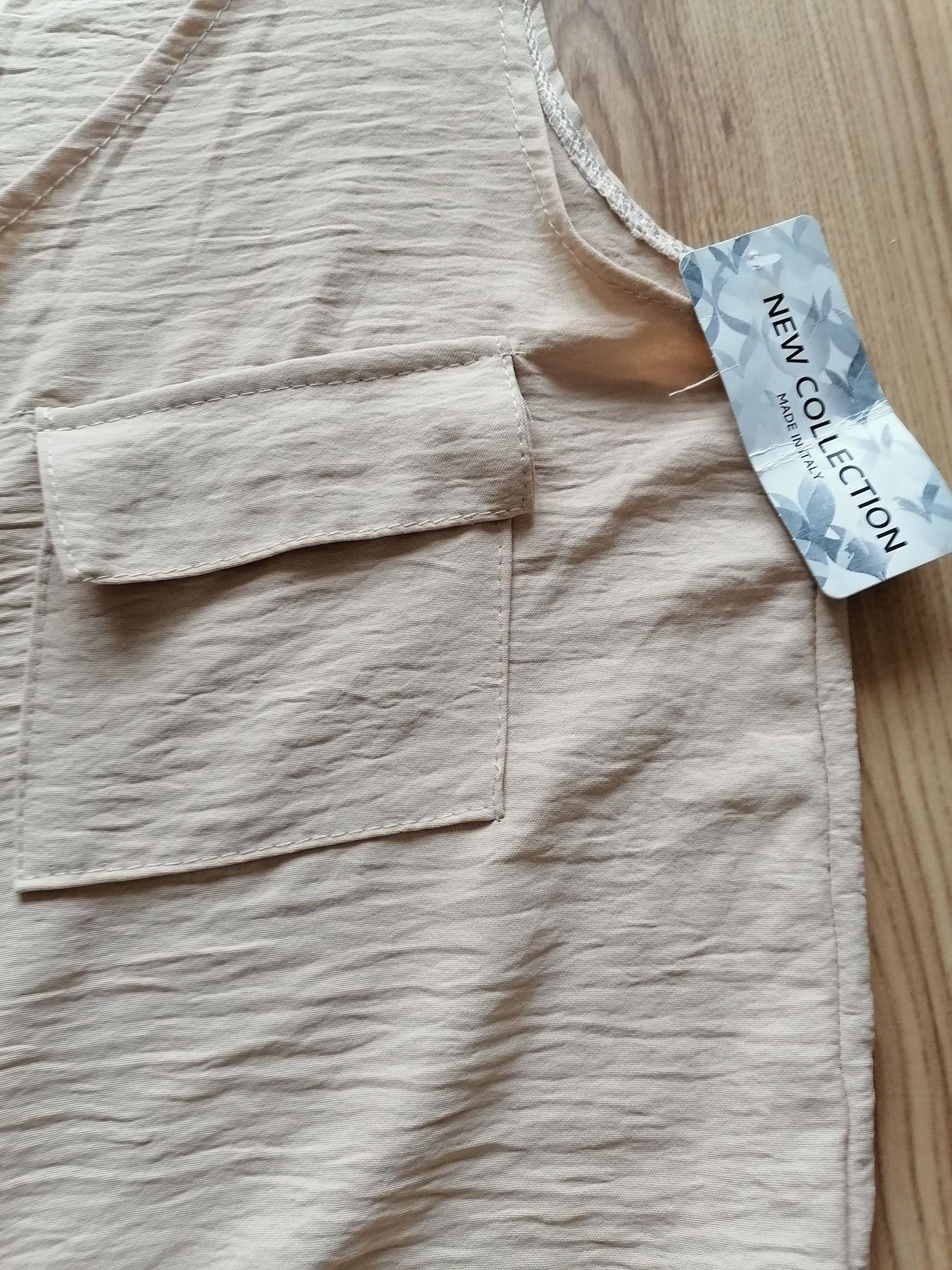 New Collection kombinezon letni beżowy ML