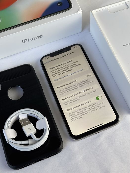   Iphone X | 256gb | Silver | kondycja 78%