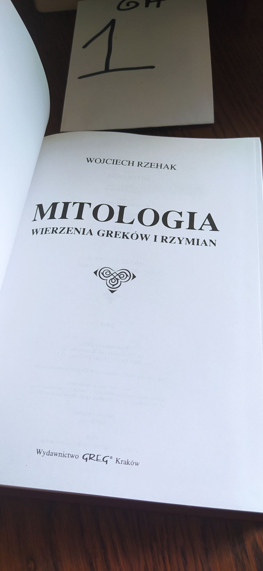 Mitologia Wierzenia Greków i Rzymian Wojciech Rzehak