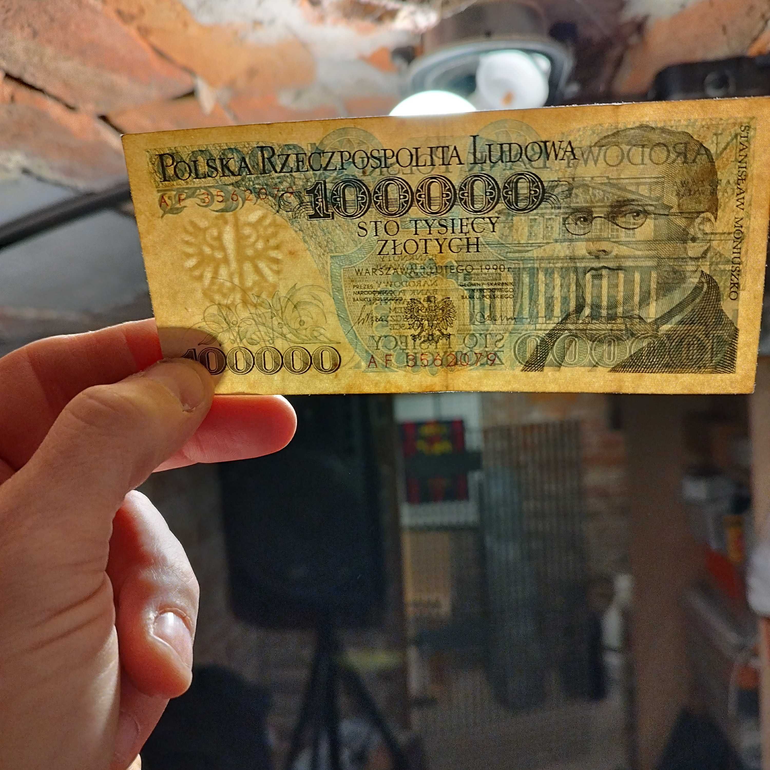 Banknot sto tysięcy złotych