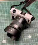 Canon EOS M + Macro lens + Flash + Bag
