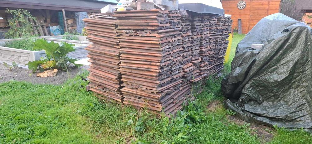 Dachówka ceramiczna płaszowska z rozbiórki