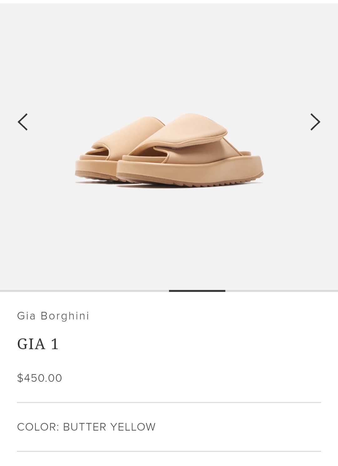 Масивні шкіряні слайдери Gia Borghini, Італія, оригінал