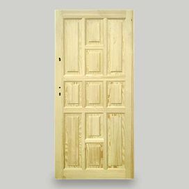 Drzwi drewniane zewnętrzne ocieplane