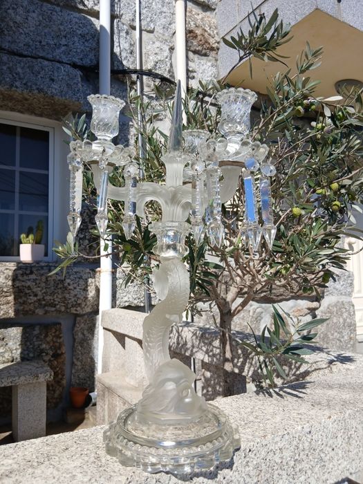 Lindíssimo  Candelabro Em Cristal