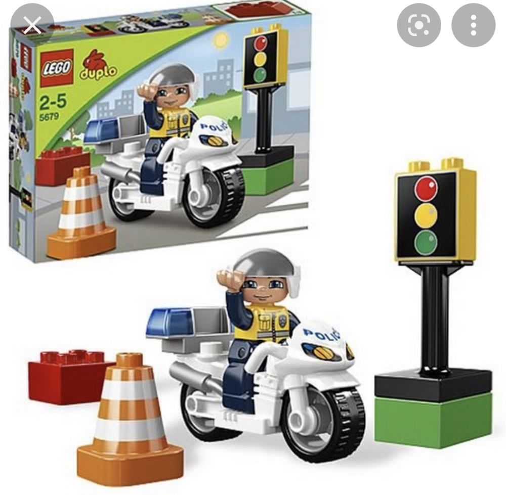 Конструктор лего дупло оригинал,Lego duplo Полицейский мотоциклист5679