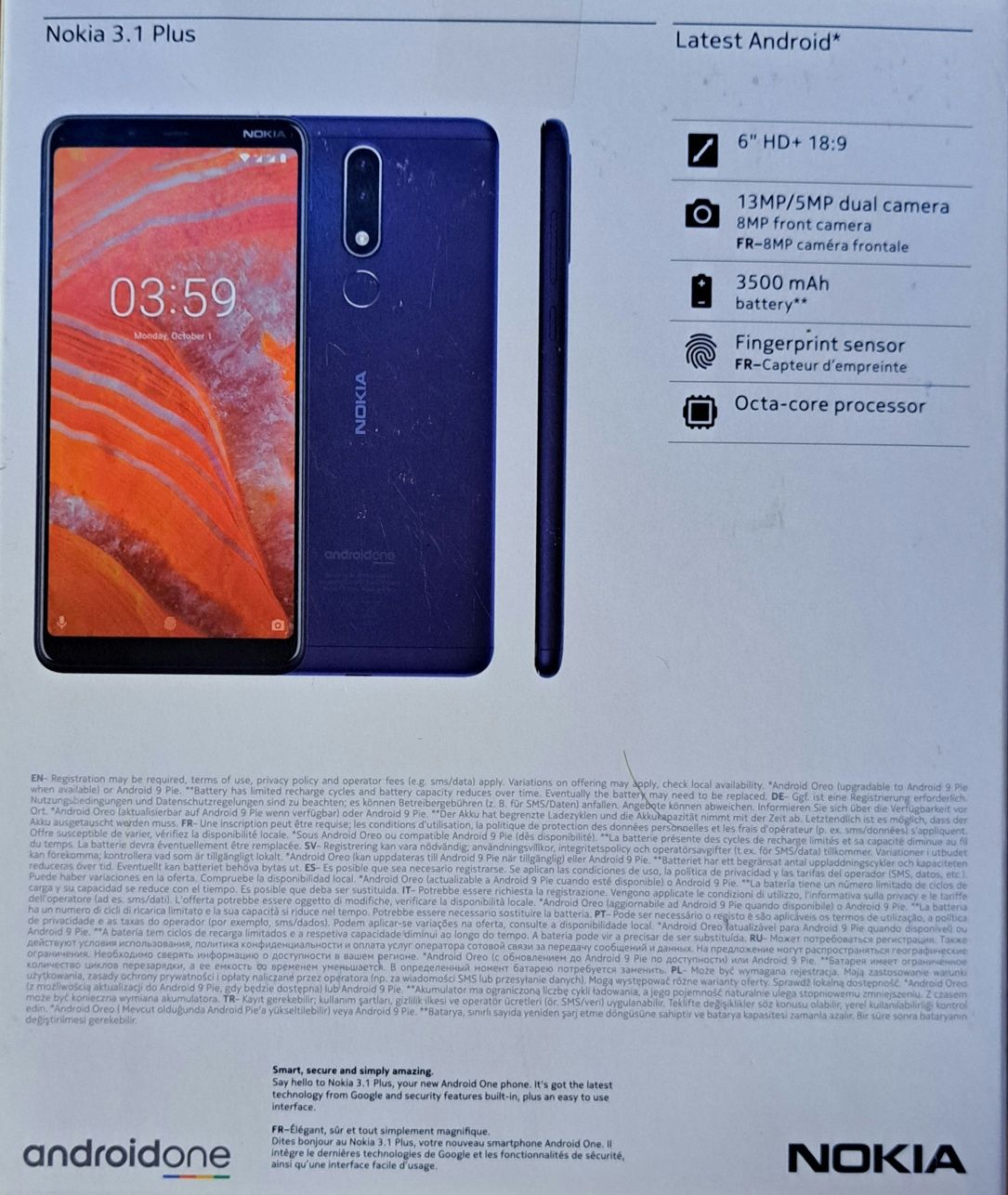 Телефон Nokia 3.1 Plus