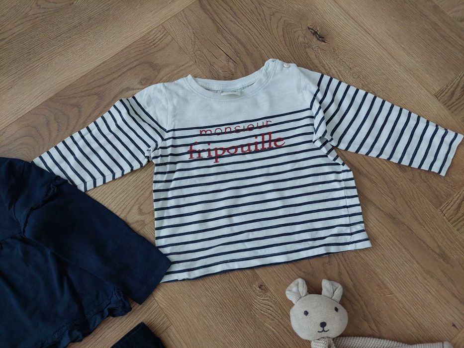 Zestaw 2 bluzki + legginsy Zara Tao Tape à l'oeil 12-18m. 86 cm