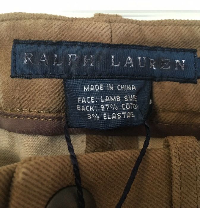 RALPH LAUREN Новые 100% натуральная Кожа Кожаные Брюки $1298 XS S 6 10