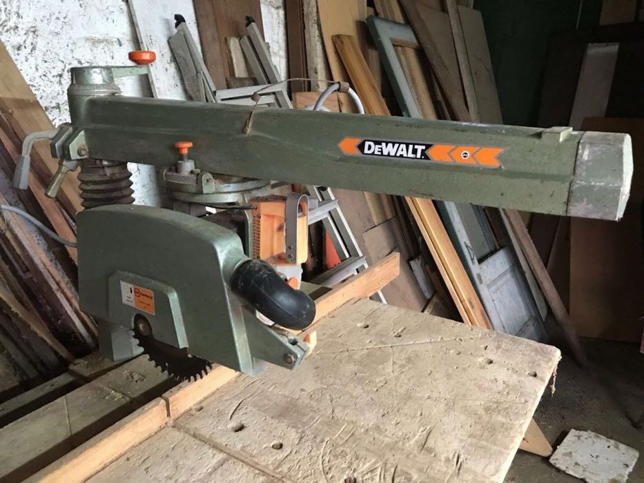 Dewalt radial arm saw mod 1600 (maquina de corte de madeira)