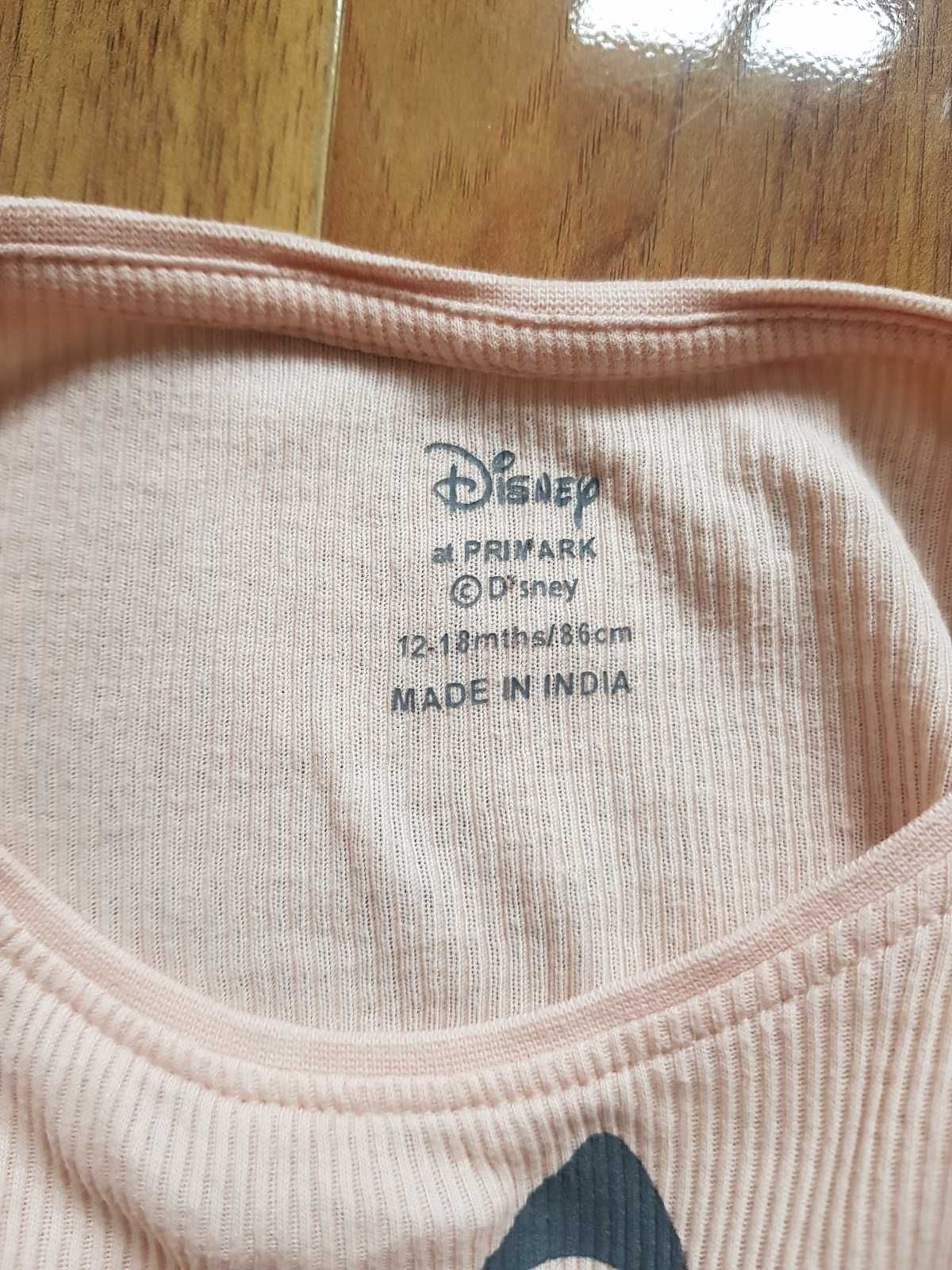 Disney Baby Primark bluzeczka Bambi i Tuptuś  12-18 różowa 86 cm