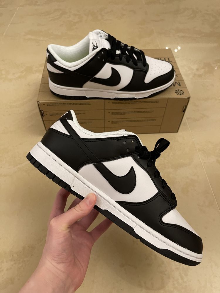 Кроссовки Nike Dunk Low Next Nature White Black (W) Оригинал