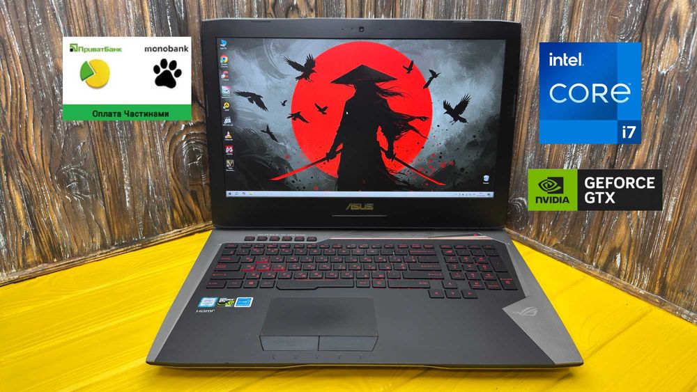 17 дюймовий Геймерський Ноутбук Asus RoG G752VL /GTX 965M 2GB/ГАРАНТІЯ