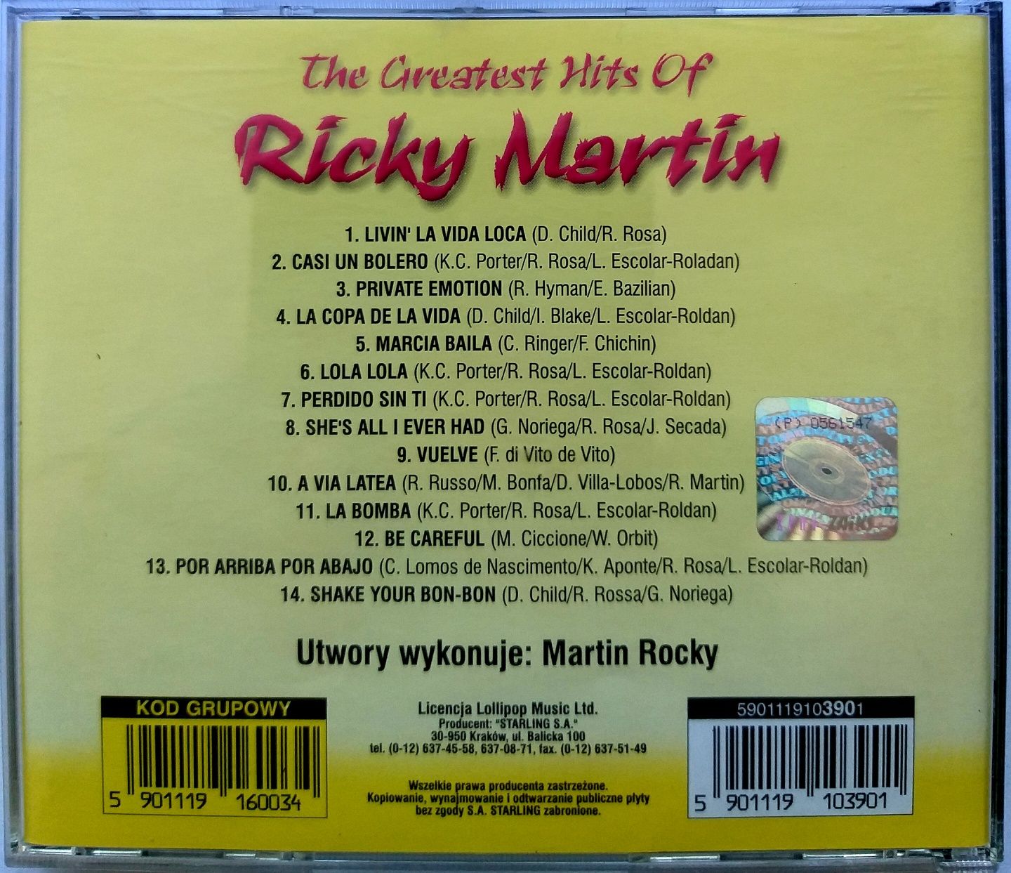 Rick Martin The Greatest Hits Of