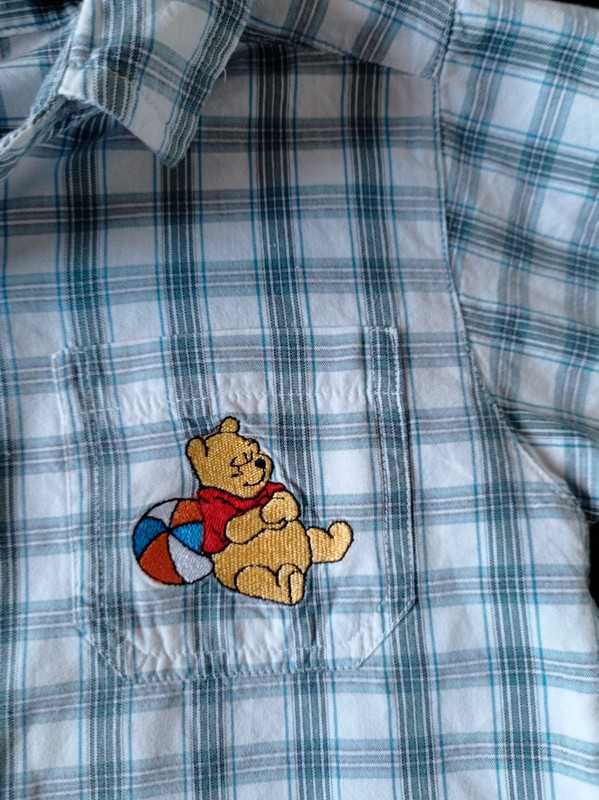 Koszula z krótkim rękawem z kubusiem puchatkiem 98