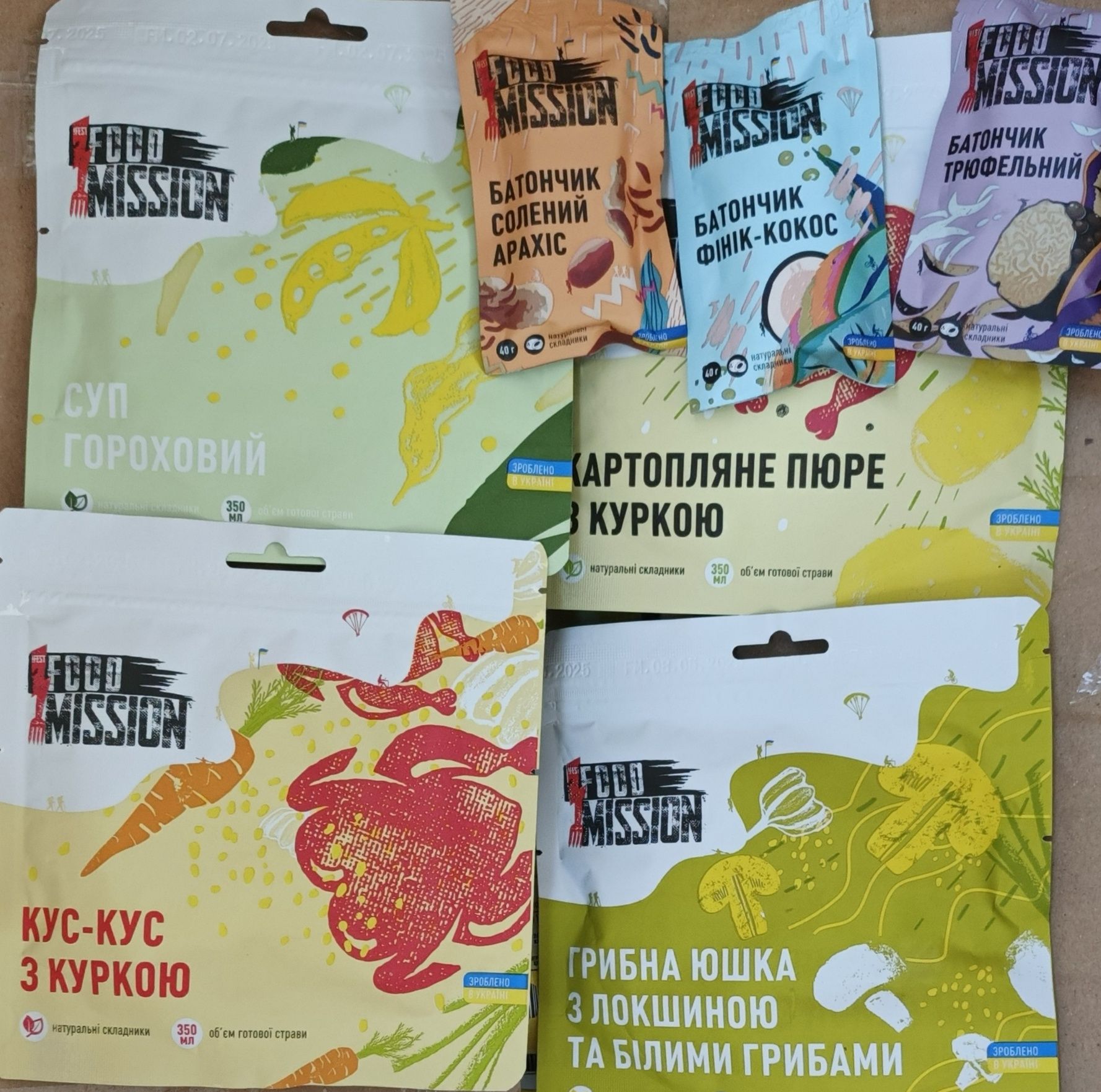 Сухий пайок / Дегідрована їжа / FOOD MISSION (супи та каши)