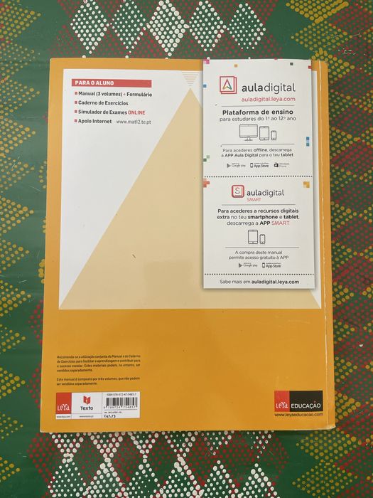 Livro/manual escolar Matemática 12o Ano