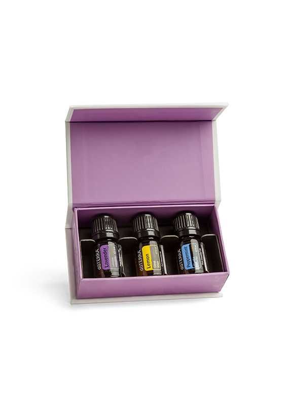 olejki eteryczne doterra Introductory Kit: mięta lawenda cytryna